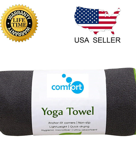 Yoga Mat Towel Non Slip Super Soft Sweat Absorbent Quick Drying Eco Friendly