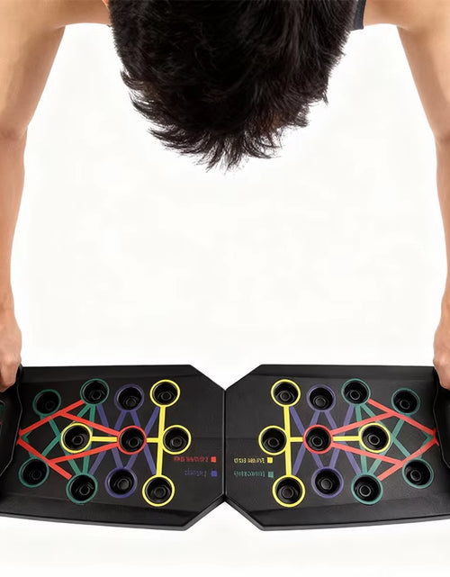 Load image into Gallery viewer, Portable Foldable Push-Up Board Set with Handles Multifunctional Fitness Equipment for Chest Abdomen Arms Back Training
