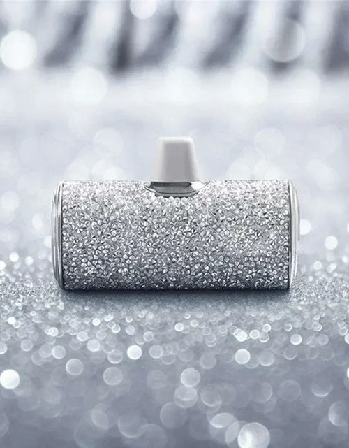 Load image into Gallery viewer, Portable Charger Mobile Power Bank Power Banks Fast Charging Power Bank Shiny Diamond Fashion High Quality 5000Mah
