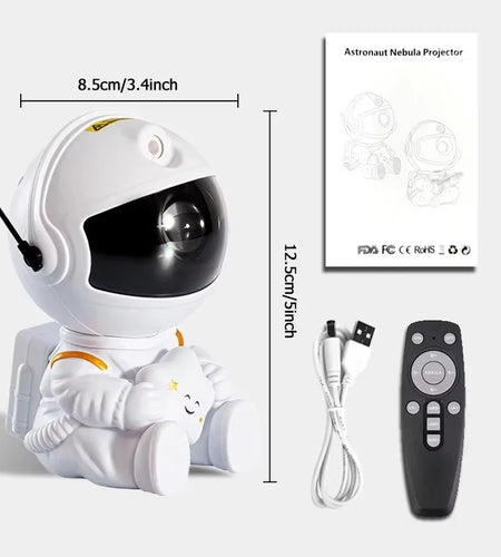 Galaxy Star Projector Night Light Astronaut Space Ceiling LED Lamp for Bedroom Home Decor Kids Gift - Starry Nebula Projector