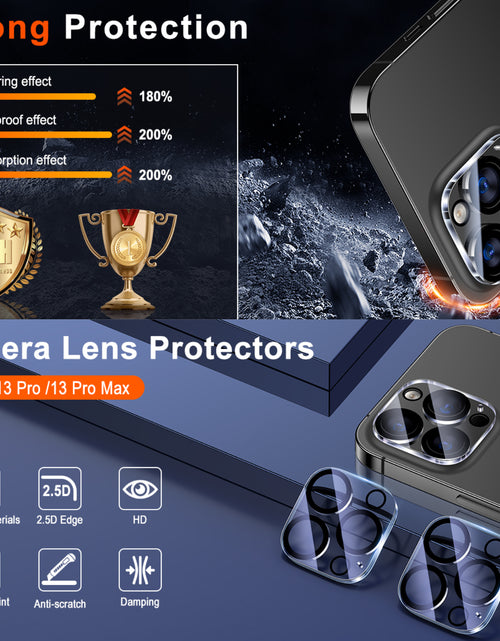 Load image into Gallery viewer, 4X for Iphone 17 Air 16 Pro Max 15 14 13 12 Tempered Glass Camera Lens Protector
