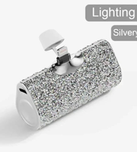 Portable Charger Mobile Power Bank Power Banks Fast Charging Power Bank Shiny Diamond Fashion High Quality 5000Mah