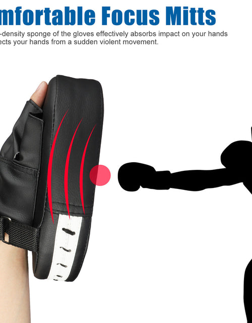 Load image into Gallery viewer, 2PCS MMA Boxing Punching Mitts Sparring Gloves Kick Target Focus Training Pads
